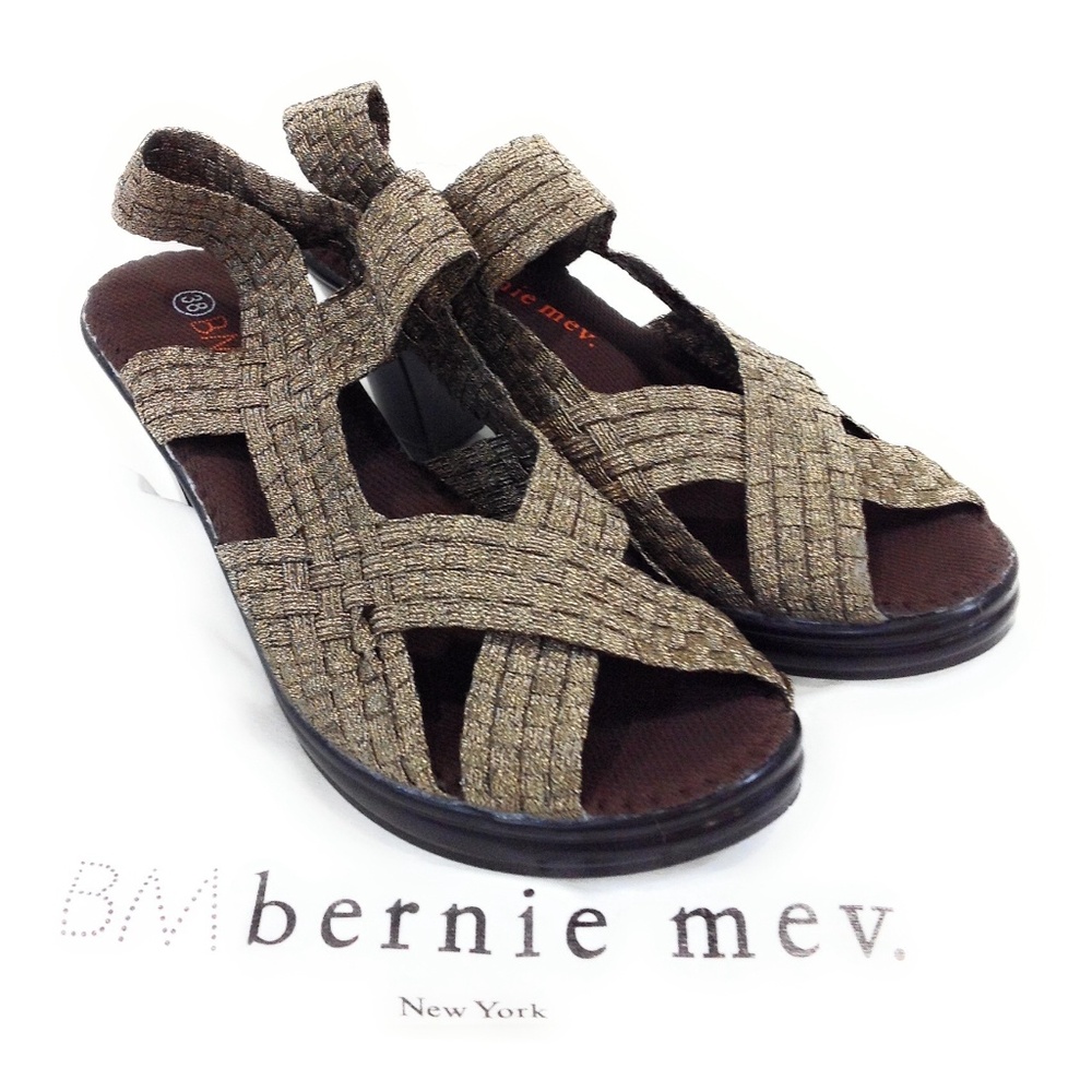 bernie mev Lizette Heel Sandals Bronze
